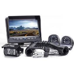 Rear View Camera System Three Backup and Side Camera System with Quick Connect/Disconnect Kit