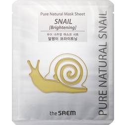 The Saem Pure Natural Snail Brightening and Revitalising Sheet Mask 20ml