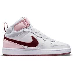 NIKE Court Borough Mid 2 GSV - White/Pink Foam/Dark Beetroot