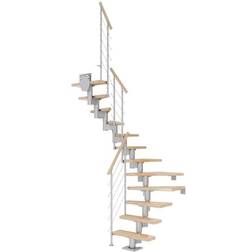 Dolle Dublin Halvsving Pearl Grey-STYLE 6-Lakeret Bøg 240-292 cm