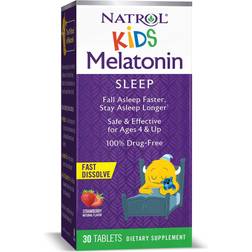 Natrol Børns Melatonin Jordbærsmag 30 Tabletter