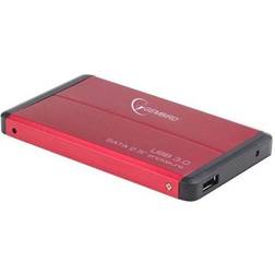 Gembird EE2-U3S-2-R contenitore di unità archiviazione Custodia per Disco Rigido (HDD) Rosso 2.5"