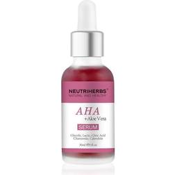 NeutriHerbs AHA + Aloe Vera Skin Serum - Exfoliating Smoothing 30ml
