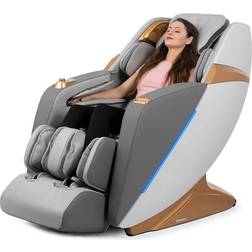 inSPORTline Massagefåtölj Numana, white grey