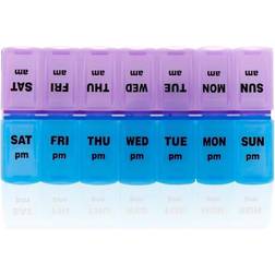 Apex Weekly Pill Organizer, Twice-a-Day, 1 Pill Organizer (Colors May Vary)