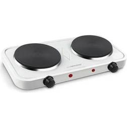 Esperanza EKH010W Adjustable Electric Cooker 2 Heating Fields White