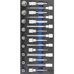 BGS Technic 1/3 Bit Einsatz-Satz 12.5 mm 24 tlg