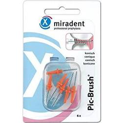 Miradent Pic-Brush Orange utbytesborstar 6 st 0,5