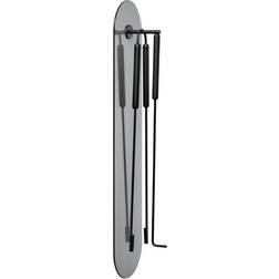 Blomus Ashi Fireplace Tool Set Wall Mounted 3 pcs. Black