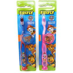 Firefly Patrol Toothbrush for 3+ yrs. Soft Suction Cup Pack