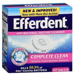 Efferdent Antibakterielle Prothese 44 Tabletten Packung mit 1 Stück