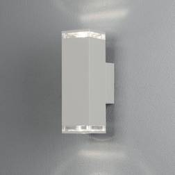 Konstsmide Pollux Vägglykta 2xGU10 Vit Transparent Väggarmatur