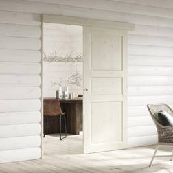Swedoor Öppningskarm utanpåliggande skjutdörr vitmålad 93 21 Dörrkarm (x204cm)