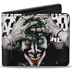 Buckle-Down Comics Wallet Bifold Joker The Killing Joke Holding Head Pose Hahaha White