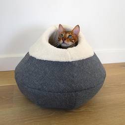 Rosewood Round Cosy Plush Cat Cave 40Cm