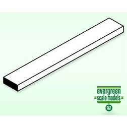 Evergreen Styrenliste, 2,5 x 4,0 mm, 7 stk. opaque white