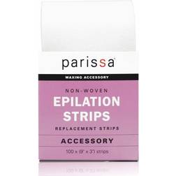 Parissa Epilation Waxing Non-Woven Cloth Strips, Replacement Strips use with Hair Removal Liquid