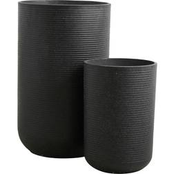 Nordal Granito flower pots black