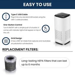 Kiki Pure A1 Mini HEPA Air Purifier White