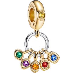 Pandora Marvel The Avengers Infinity Stones Charm Pendant - Gold/Silver/Multicolour