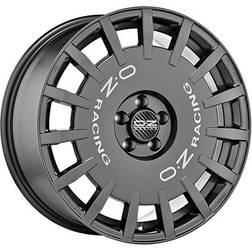 OZ Rally Racing Dark Graphite Silver Lettering 8x18 5/120 ET45 B65.1