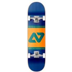 Hydroponic Block Skateboard Navy Orange
