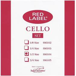 Super Sensitive Super Sensitive Red Label Cello String Set 1/2