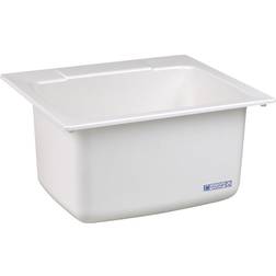 Mustee & Sons 10 Fiberglass Laundry Sink White Laundry Sink