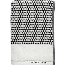 Mette Ditmer Grid Bath Towel Beige, Black (70x140)