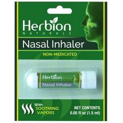 Herbion Naturals Nasal Inhaler with Soothing Vapors, Non-Medicated, 0.05