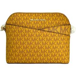 Michael Kors Jet Set Travel Medium Logo Dome Crossbody Bag - Marigold