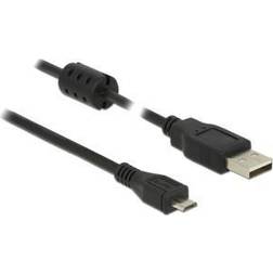 DeLock USB A-USB Micro-B 2.0 Ferrite