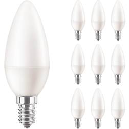 Philips Fordelspakke 10x Corepro LEDcandle E14 matt 7W 806lm 822-827 Dim tilWarm dæmpbar erstatter 60W