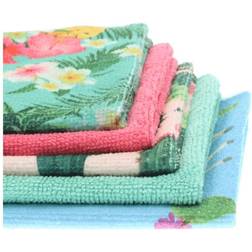 Sorbo Microfibre 5 Pack of Botanic Print Cloths