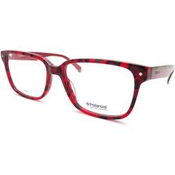 Polaroid Red Black Havana 55mm Unisex PLD D334 063