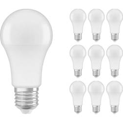 Osram Fordelspakke 10x Parathom Classic LED E27 Pære matt 8.5W 806lm 840 kold hvid erstatter 60W