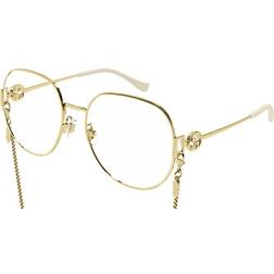 Gucci GG 1208O 002, including lenses, ROUND Glasses, FEMALE