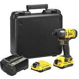 Dewalt Stanley Fatmax Sfmcf800C2K-Gb 18V Lithium Ion Impact Driver, 2X 1.5Ah Batteries Kit Box