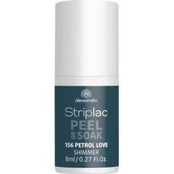 Alessandro Negle Striplac Peel Or Soak Peel Or Soak Nr. 156 Petrol Love