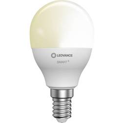 LEDVANCE 4058075729100 LED-lampa (RGB) EEK F (A G) E14 Droppform 4,9 W = 40 W Varmvit (Ø x H) 47 mm x 47 mm 1 st