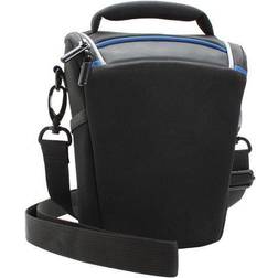 USA Gear QTL Protective Digital Camera Carrying Case with Top Loading Design Works with Canon, Nikon, Panasonic, Sony, Olympus and More