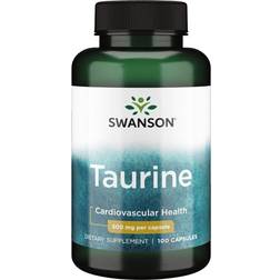 Swanson Taurine - 500mg Capsules 100 pcs