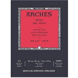 Arches Arches Oil Pad Cotton Cold Pressed 12 Sheets 23cm x 31cm