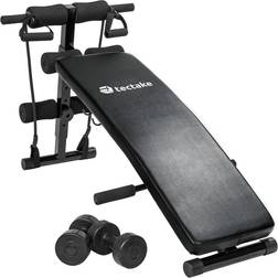 tectake Træningsbænk Cuttler 129 x 55 x 70 cm