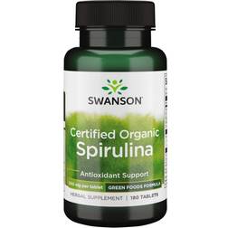 Swanson Spirulina Certified Organic 180 tabs