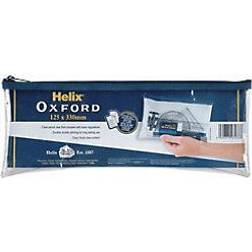 Helix Oxford 13 inch Clear Pencil Case