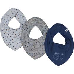 Pippi Bandana Bib Boy Dark Denim 3-pack