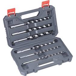 Kwb 042290 Snake bit Piece Wood Drill Set 8, 10, 12, 14, 16, 18-mm in Plastic case