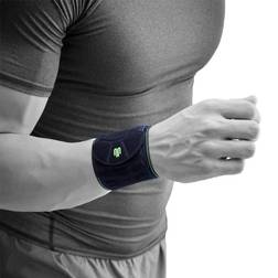 Bauerfeind handledsbandage, Sports Wrist Strap, Unisex, 1 par handledsstöd för träning och tävling, Storlek: L/XL, Svart, 11459471170013