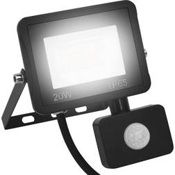 vidaXL LED-projektør med sensor 20 W kold